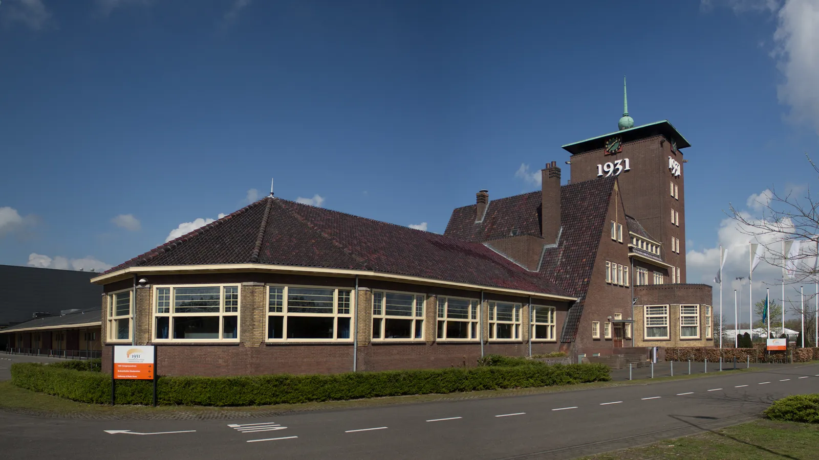 The 1931 Congrescentrum building at the Brabanthallen complex in Den Bosch, the Netherlands